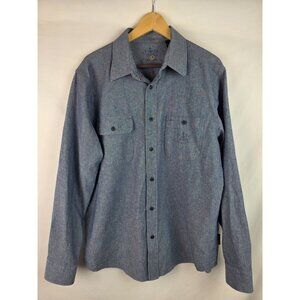Chaps 1978 Mens Denim Shirt Size Large Blue Long Sleeve Button Down Top